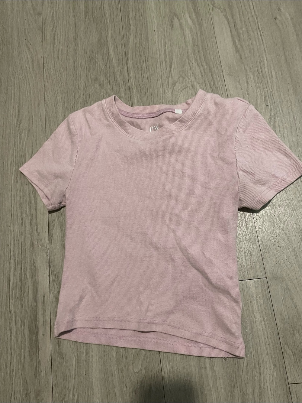 PacSun Light Pink Ribbed Crop Top